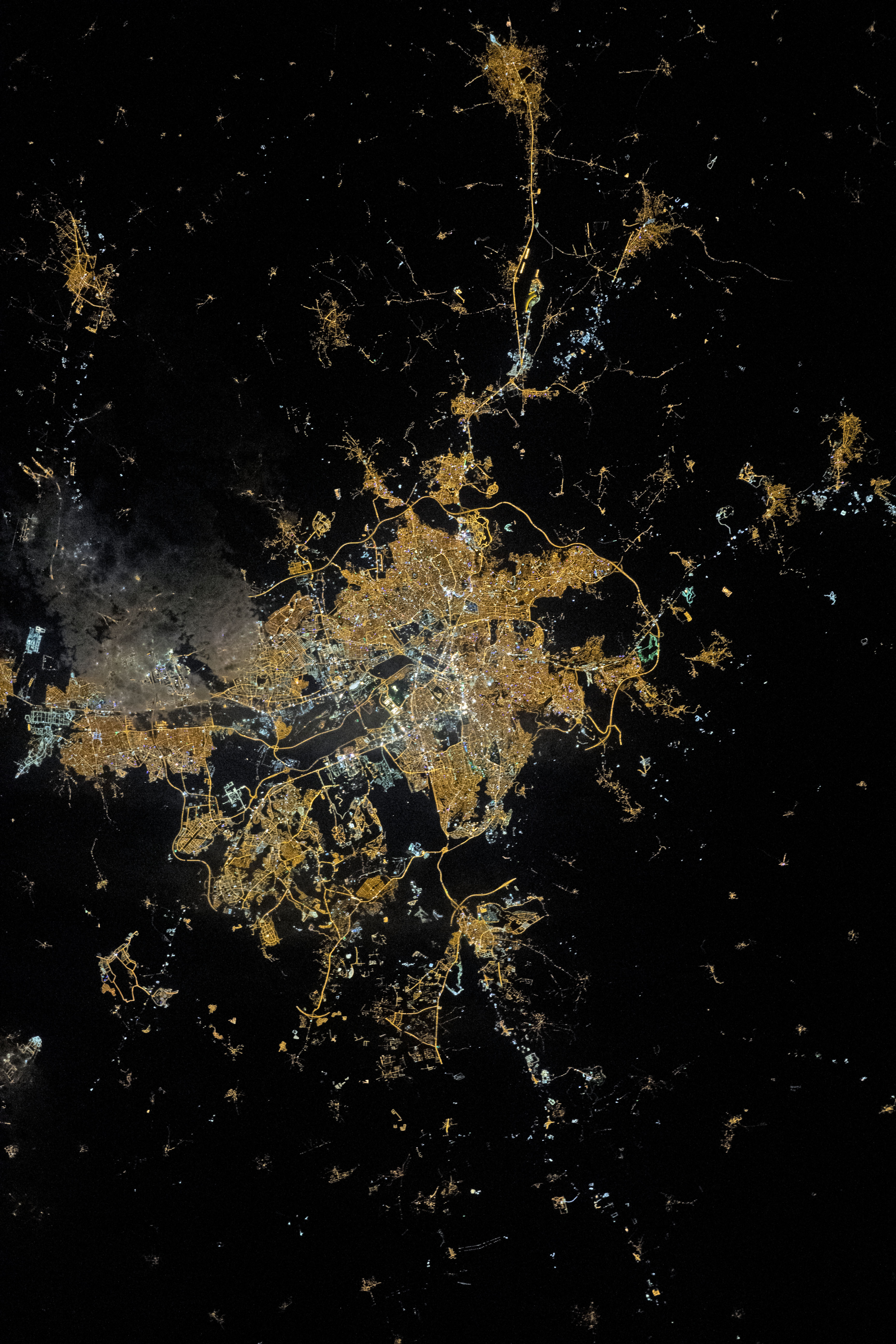 Nasa'nın yayımladığı Ankara gece uydu fotoğrafı
