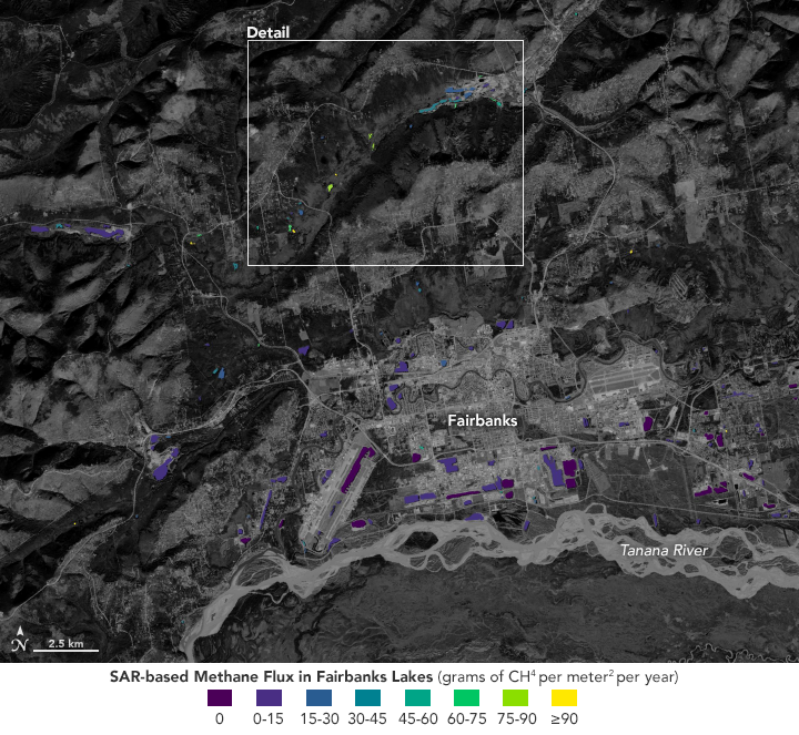 Satellites Size Up Bubbles of Methane in Lake Ice - related image preview