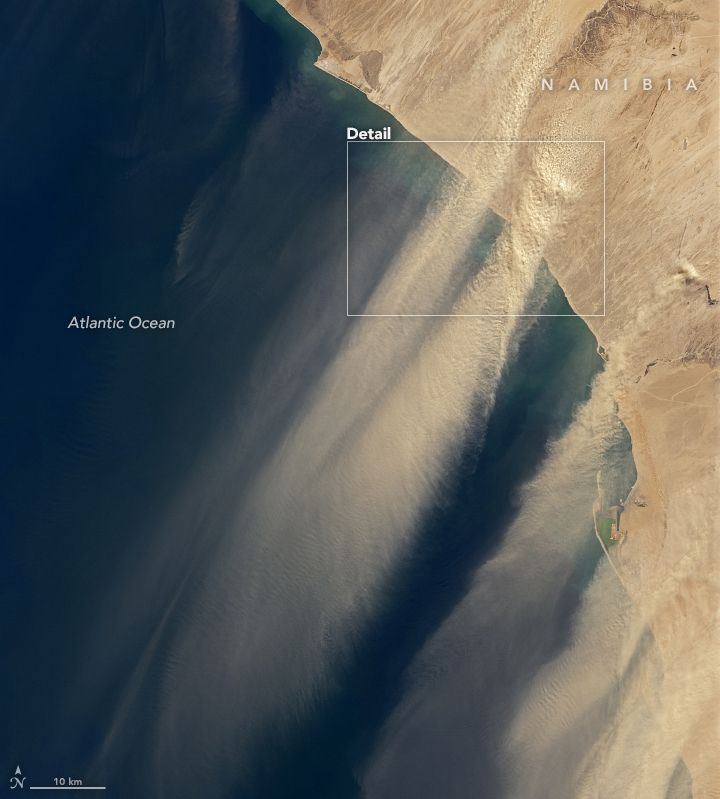 Dust Streams from the Namibian Coast - related image preview