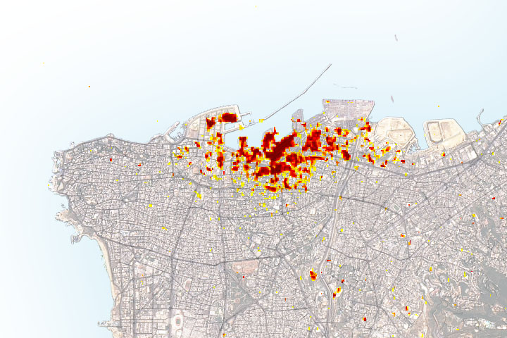 Scientists Map Beirut Blast Damage - selected image