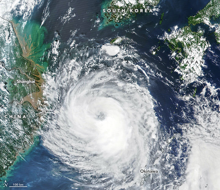 Typhoon Bavi Approaches Korean Peninsula