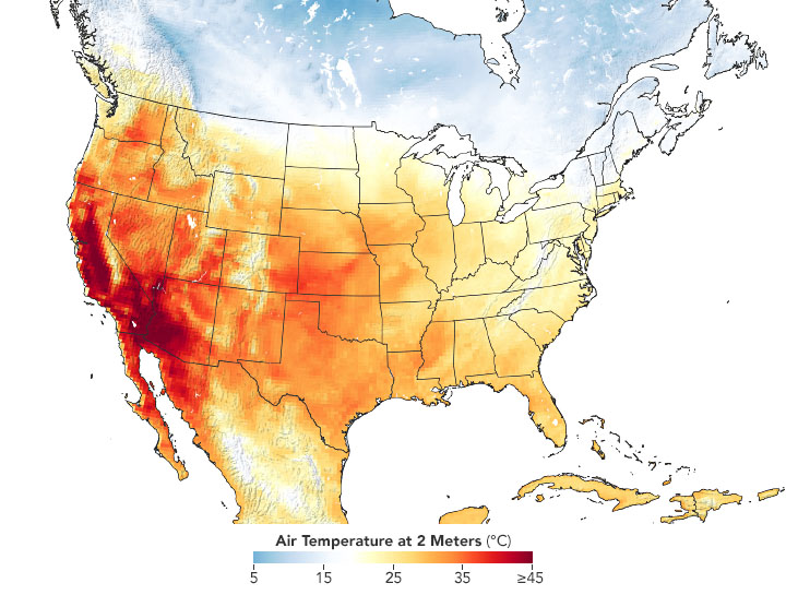 Onda de calor nos EUA, setembro de 2020