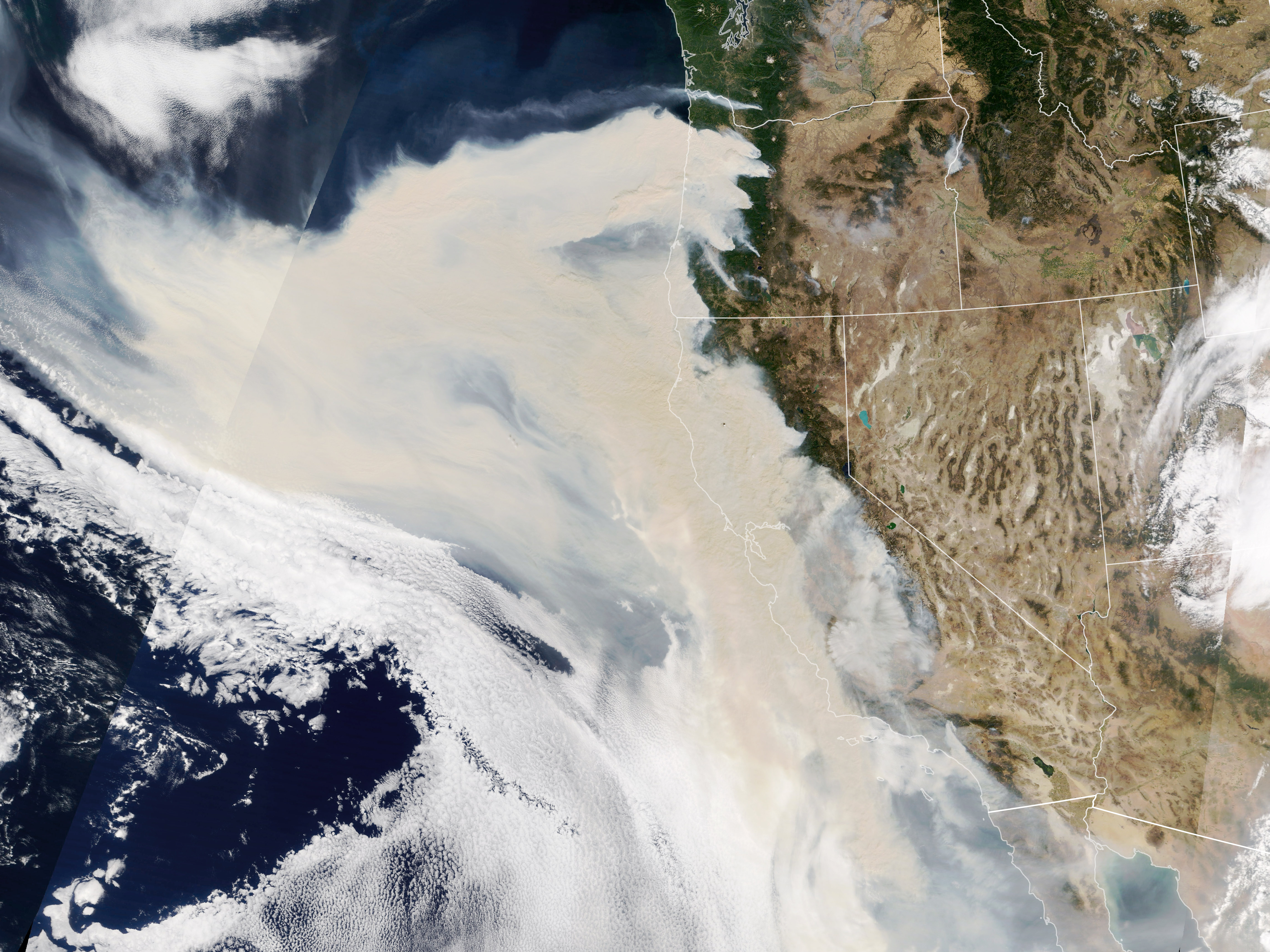 A Wall of Smoke on the U.S. West Coast - related image preview