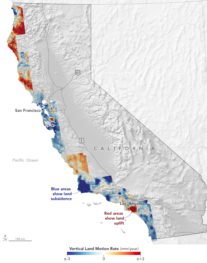 California’s Rising and Sinking Coast