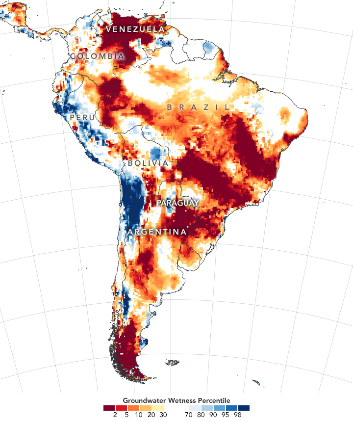 Severe Drought in South America