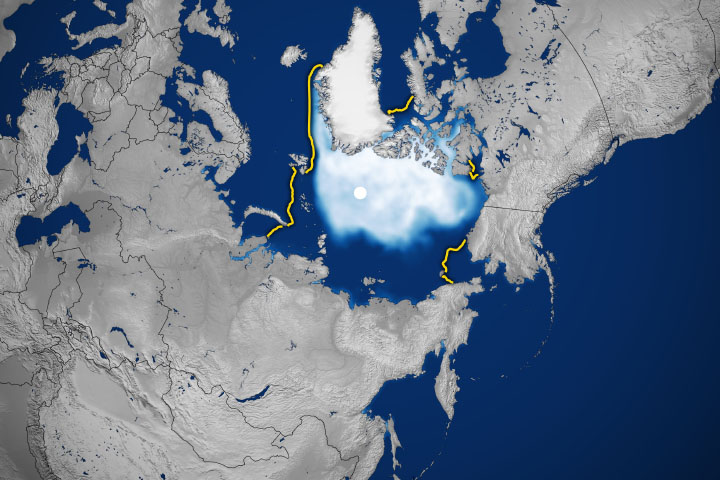 Sluggish Start for Arctic Sea Ice Freeze-Up - selected image