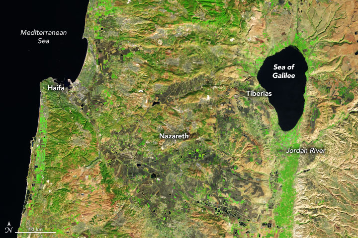 Map Of Sea Of Galilee In Jesus Day Sea Of Galilee