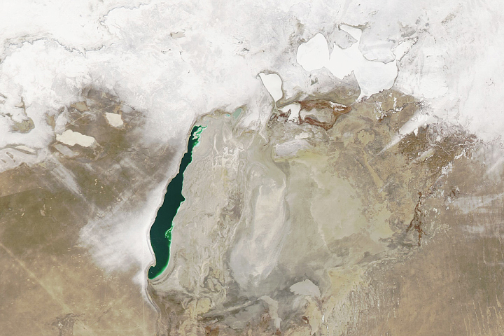 Aral Sea in Winter