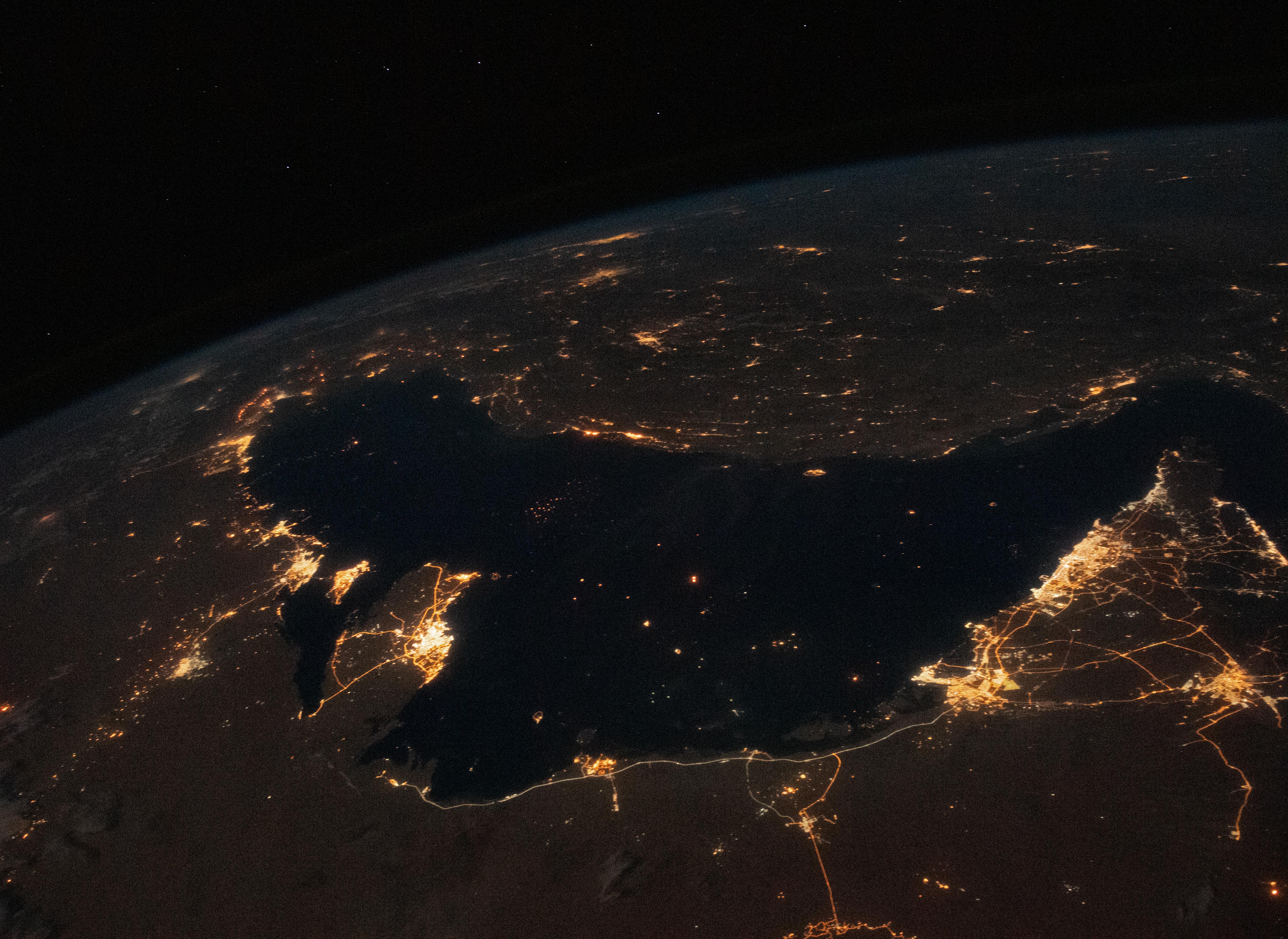 Bustling Persian Gulf at Night - related image preview