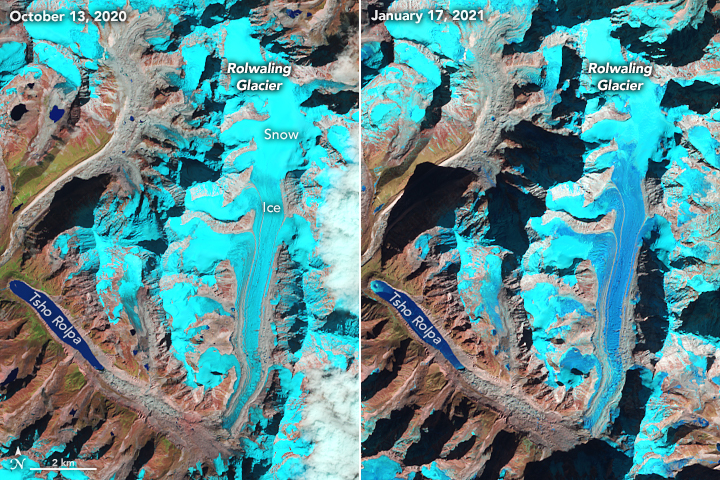 Snow-Free Glaciers in Winter - related image preview