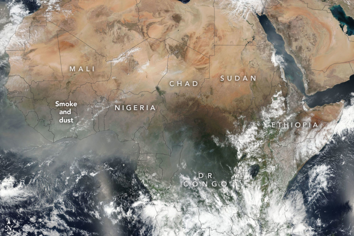 Reduced Fires Lead to Some Air Quality Improvements in Africa - related image preview