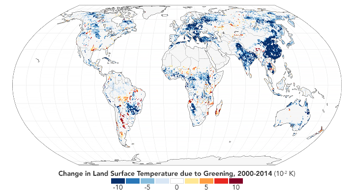 Land Surface Temperature - 2000 - 2014