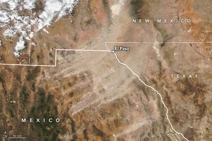 Long-lasting Dust Storm from Chihuahua