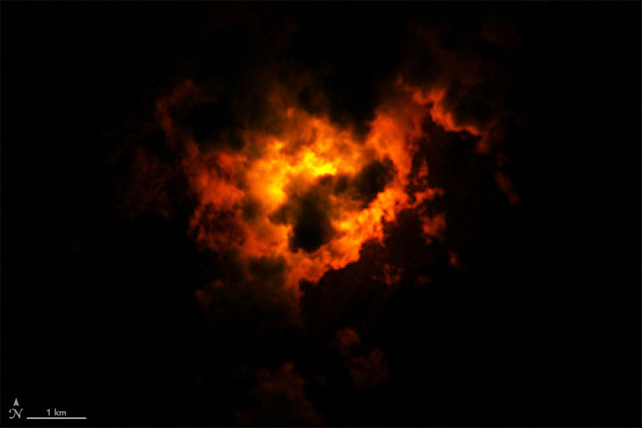 Landsat Views a Nighttime Eruption - related image preview