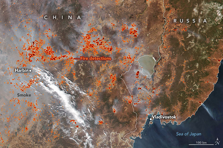Fires in the Far East