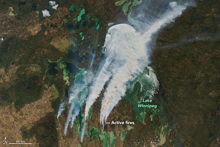 Smoke Replaces Ice at Lake Winnipeg - related image preview