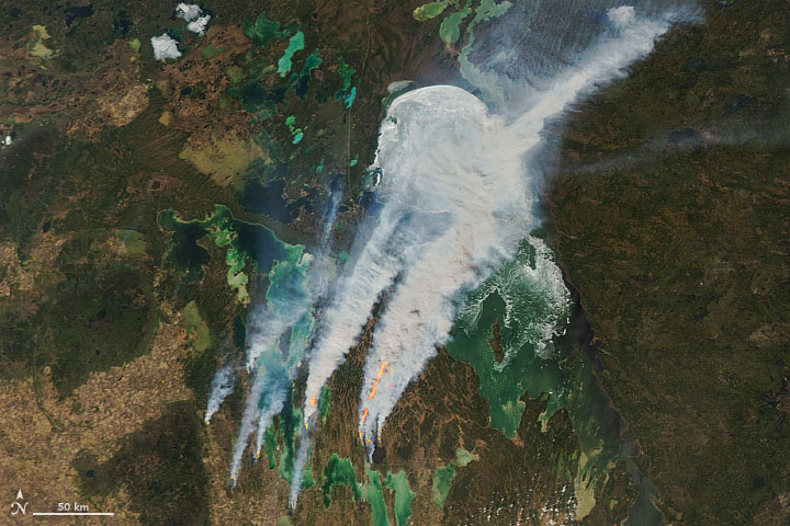 Smoke Replaces Ice at Lake Winnipeg - related image preview