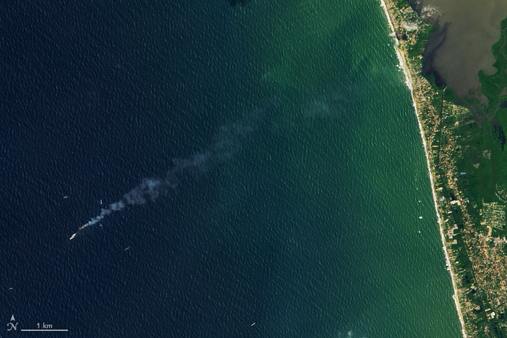 Satellite Observes Ship Fire Off Sri Lanka - related image preview