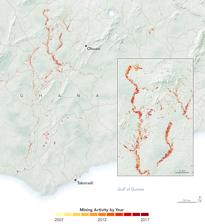 The Large Footprint of Small-Scale Mining in Ghana - related image preview