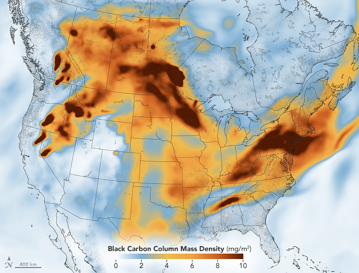 Smoke Across North America