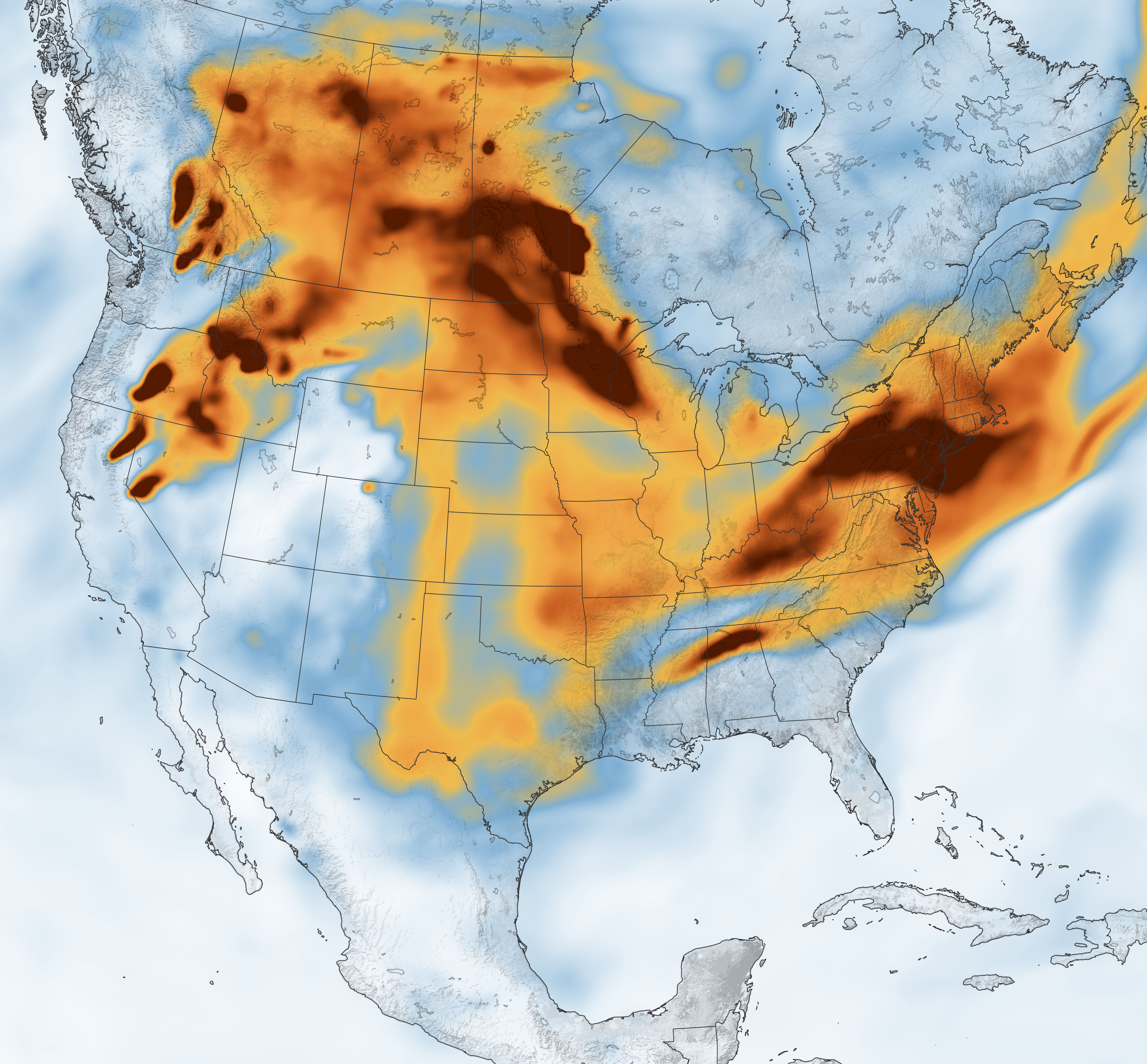 Smoke Across North America - related image preview