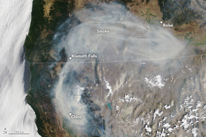 Extensive Plumes from the Dixie Fire - related image preview