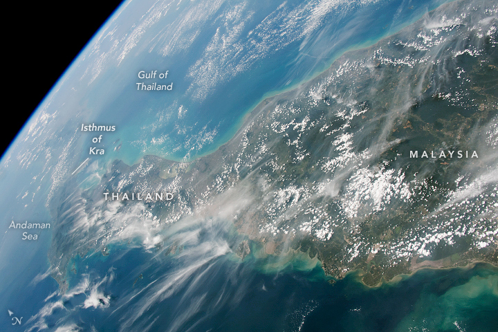 Clouds and Haze over Malay Peninsula