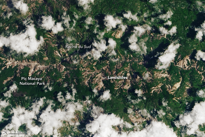 Earthquake in Haiti Triggers Landslides - related image preview