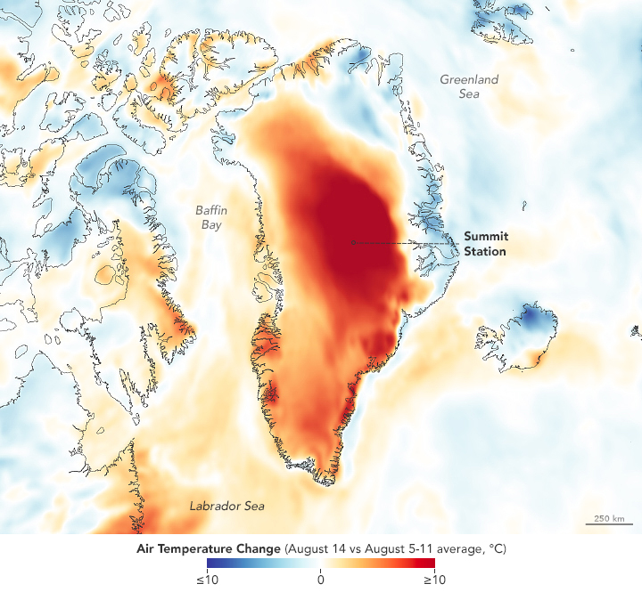 Rain and Warmth Trigger More Melting in Greenland - related image preview