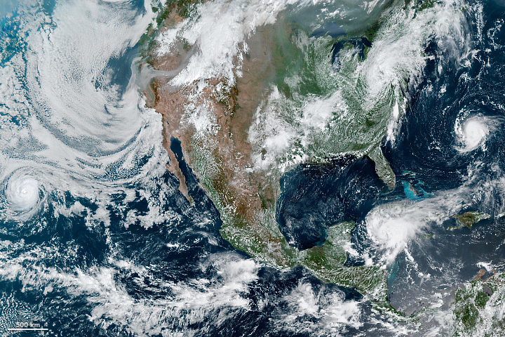 Storms Churn Around North America - related image preview