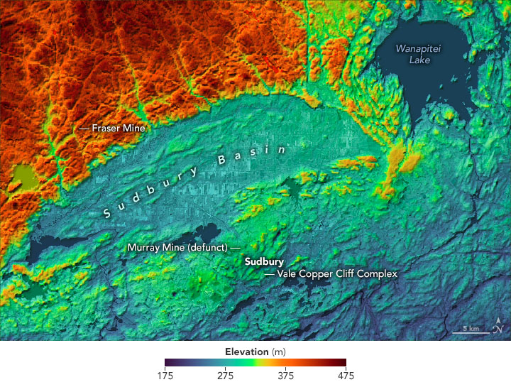 Landsat Image Gallery - Sudbury Impact Structure