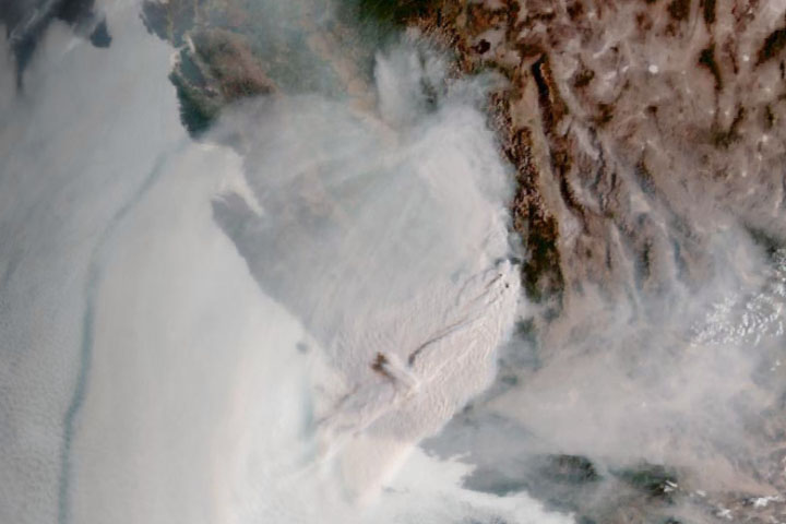 Southern California Under Smoke