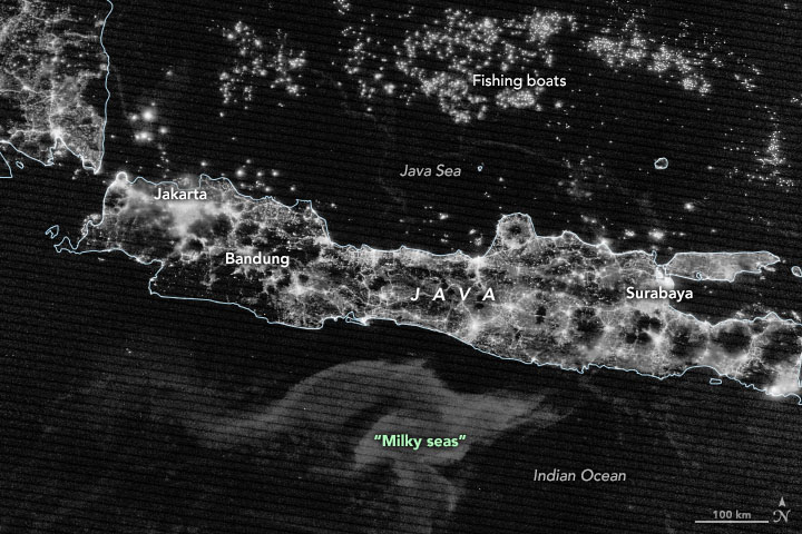 Hunting Milky Seas by Satellite