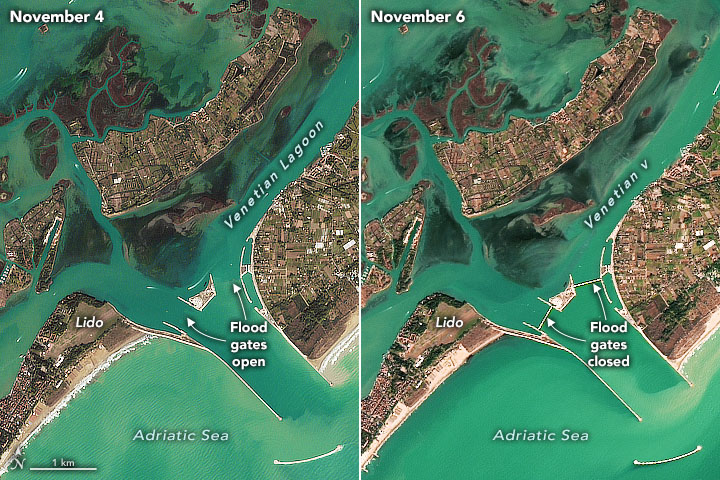 Venice Holds Back the Adriatic Sea