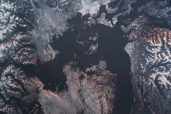 Snowy Scene Surrounding the Salish Sea - selected image