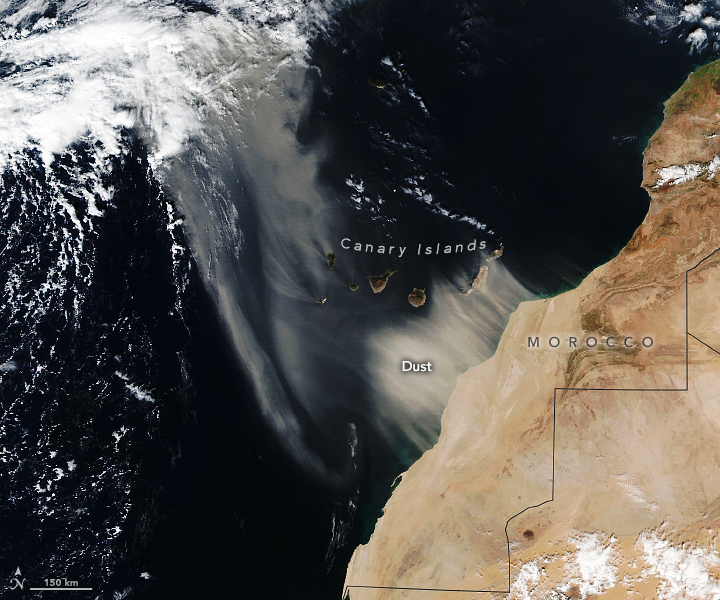 Dust Storm Engulfs Canary Islands - related image preview