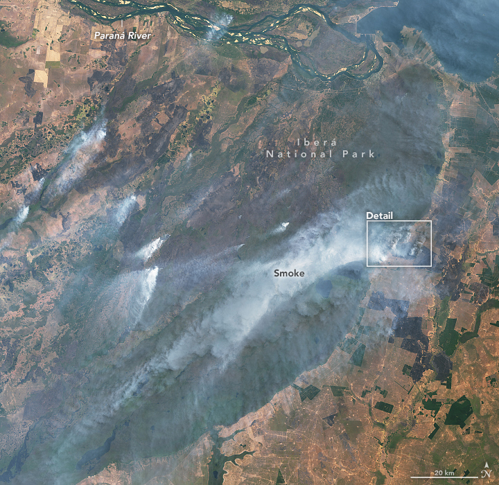 Wildfires Ravage Corrientes, Argentina