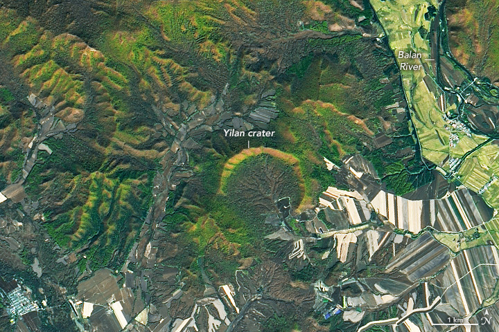 Young Impact Crater Uncovered in Yilan - nasa.gov