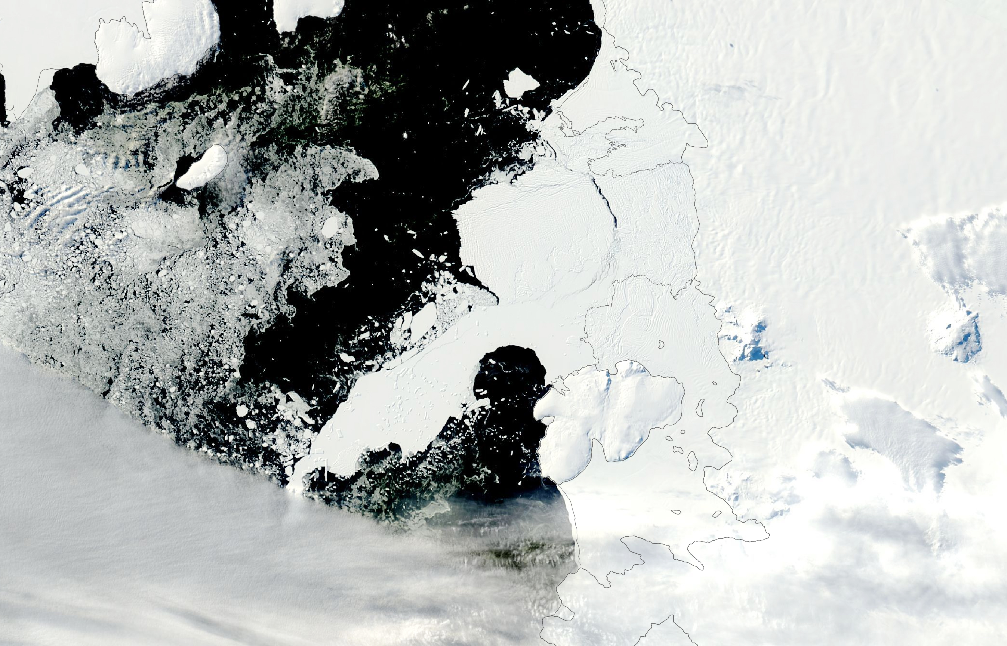 Antarctic Berg Grounded for Decades - related image preview