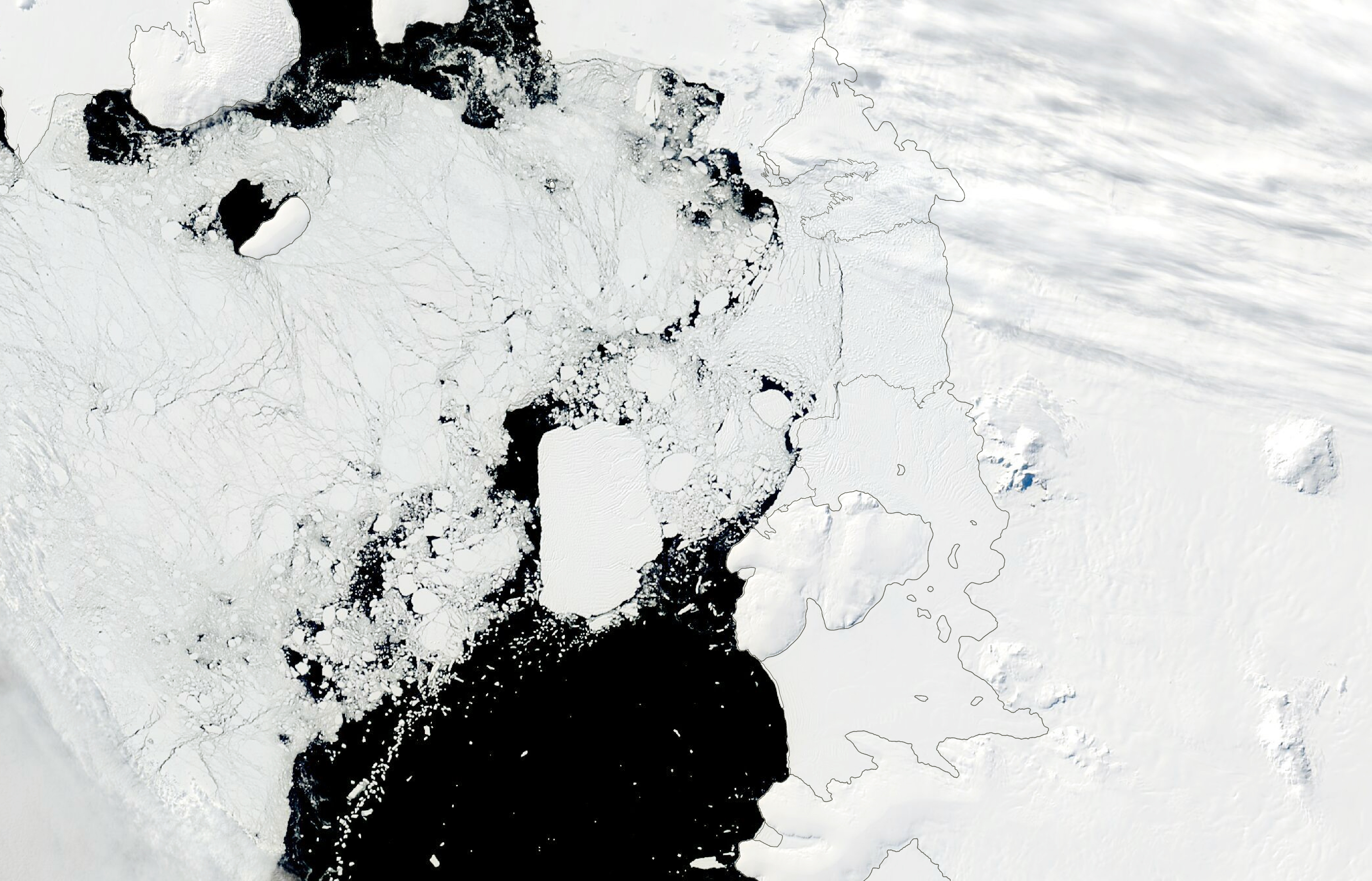 Antarctic Berg Grounded for Decades - related image preview
