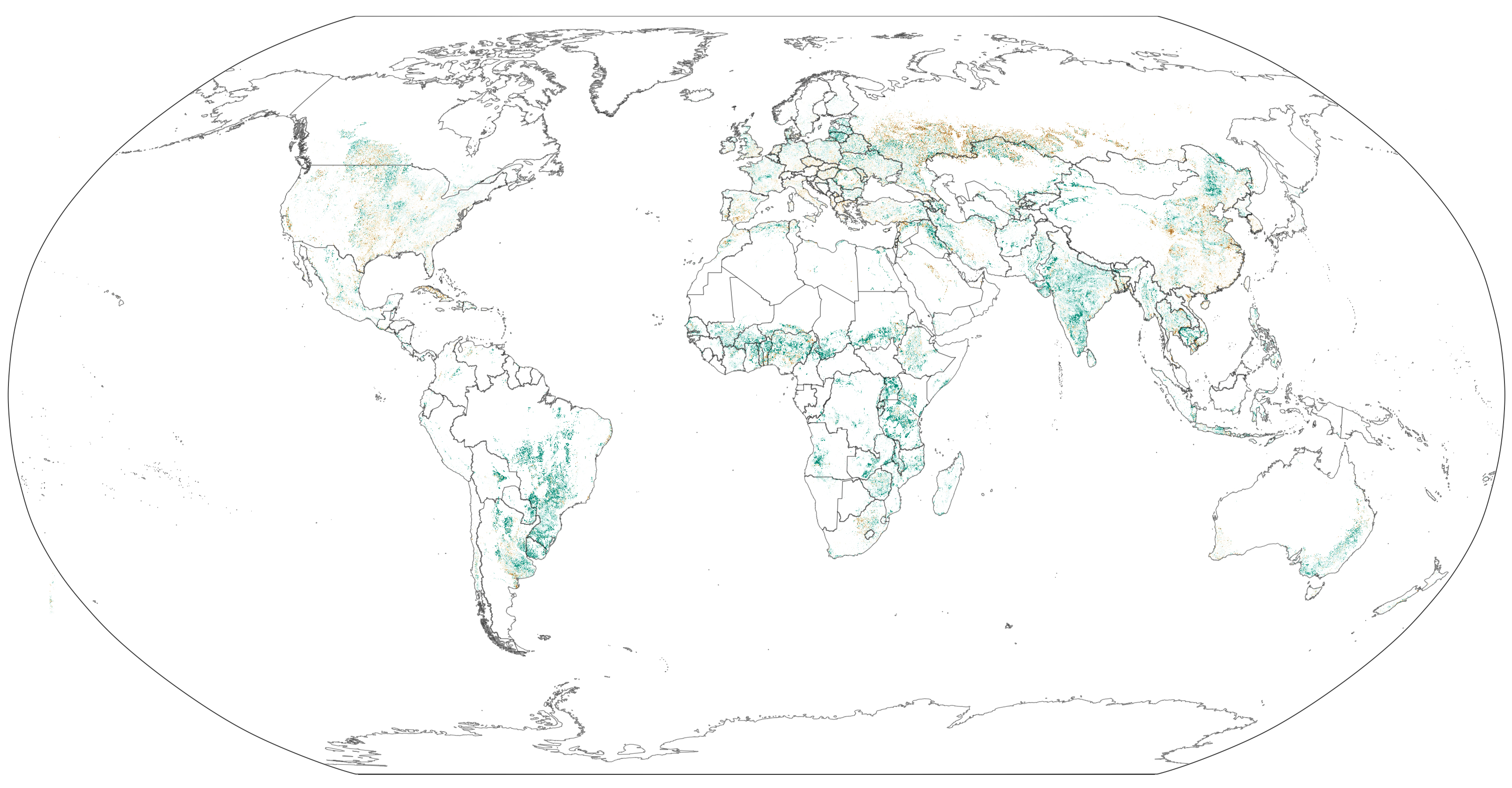 New Map of Worldwide Croplands