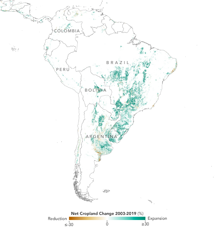 The Spread of Soy in South America