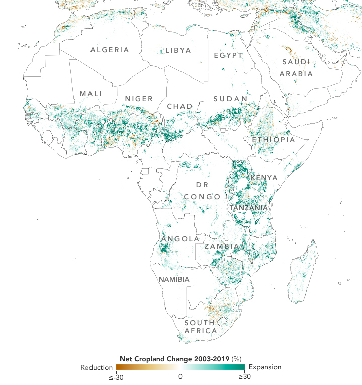 Crop Expansion Accelerates in Africa