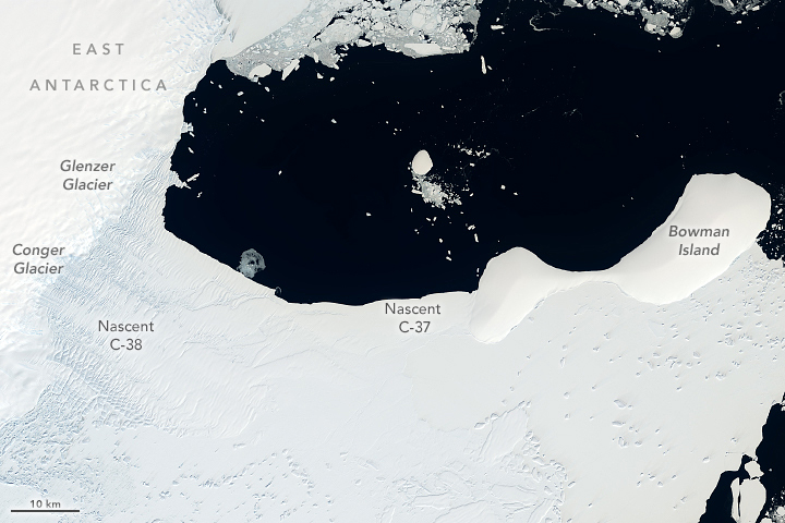 Ice Shelf Collapse in East Antarctica
