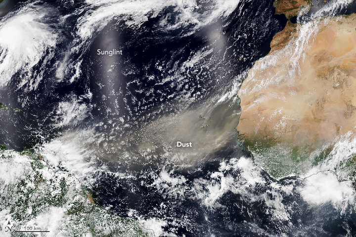 A Burst of Saharan Dust