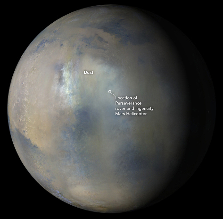 Diferencias polvorientas entre Marte y la Tierra