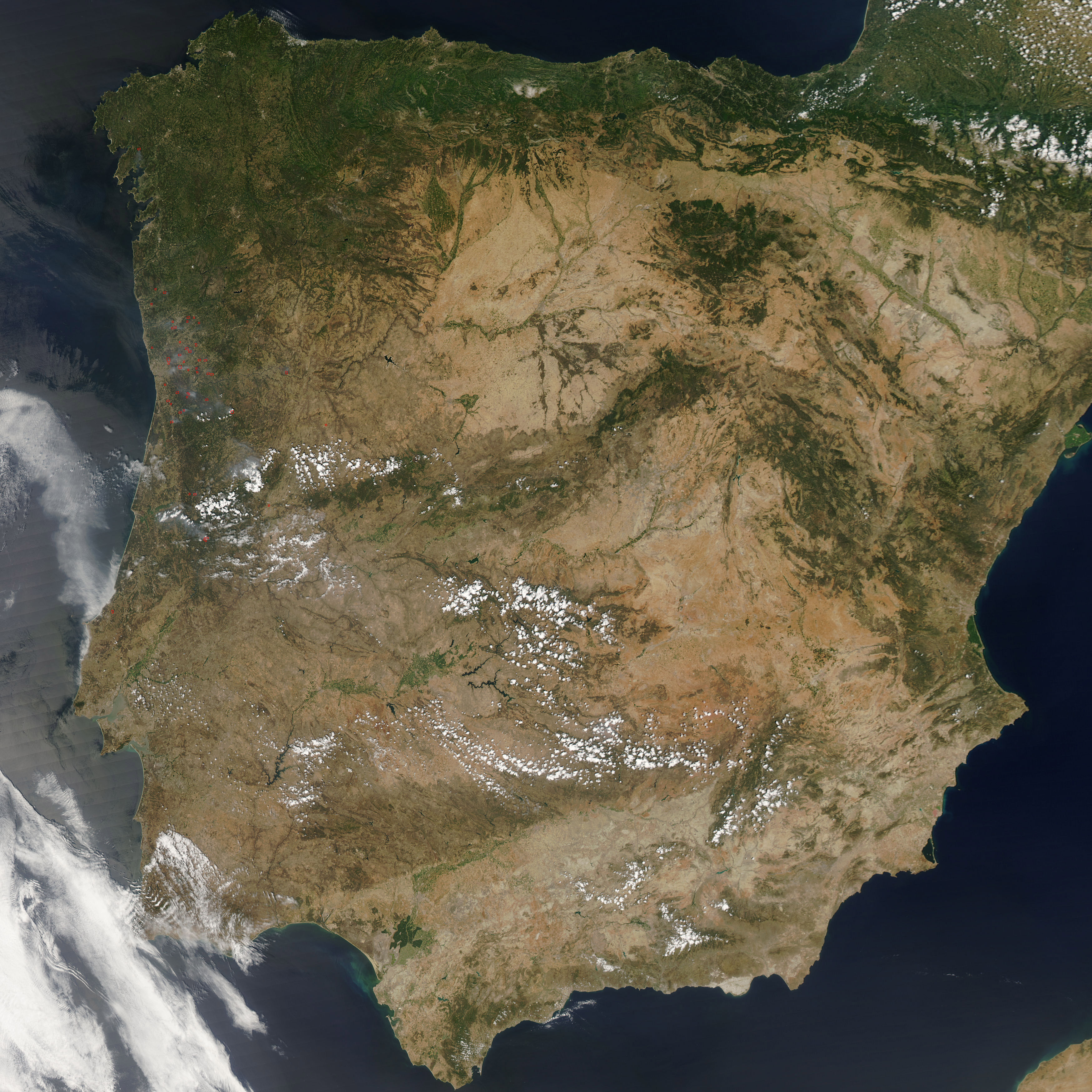 Portugal Map and Satellite Image