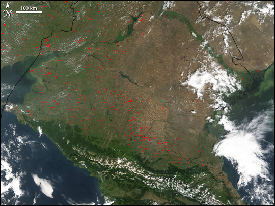 Fires in Russia’s Southern Agricultural District