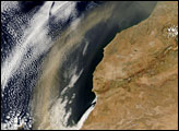 Dust Storm off Morocco