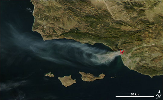 Fire Near Ventura, California